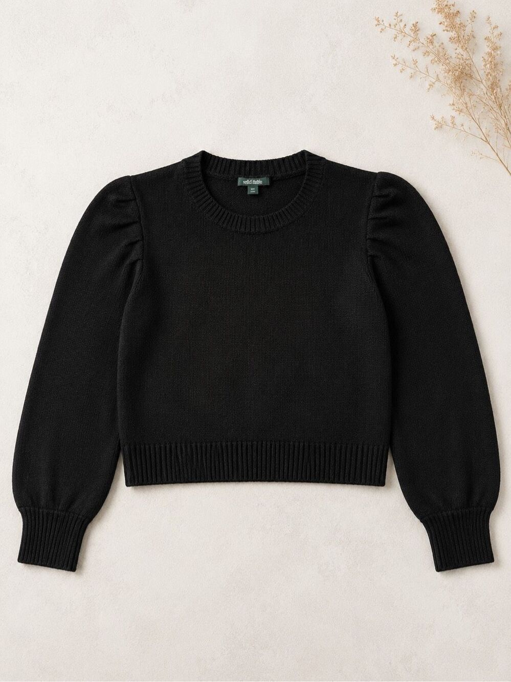 Wild Fable XXL Black Puff Sleeve Cropped Sweater NWT Women’s Plus Size